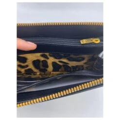 Portefeuille Longchamp Détails Oeillets Noir -Style Mix Soldes 137343 10