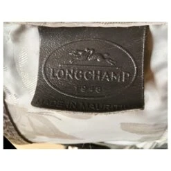 Roseau Longchamp SAC GRIS EN. UKR DE VEAU FRAPPÉ CROCO Gris Anthracite -Style Mix Soldes 163752 8