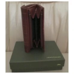 Roseau Longchamp COMPAGNON EN CUIR DE VEAU FRAPPÉ CROCO HORTENSIA Prune -Style Mix Soldes 253166 6