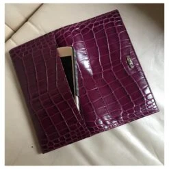 Roseau Longchamp COMPAGNON EN CUIR DE VEAU FRAPPÉ CROCO HORTENSIA -Style Mix Soldes 253175 5