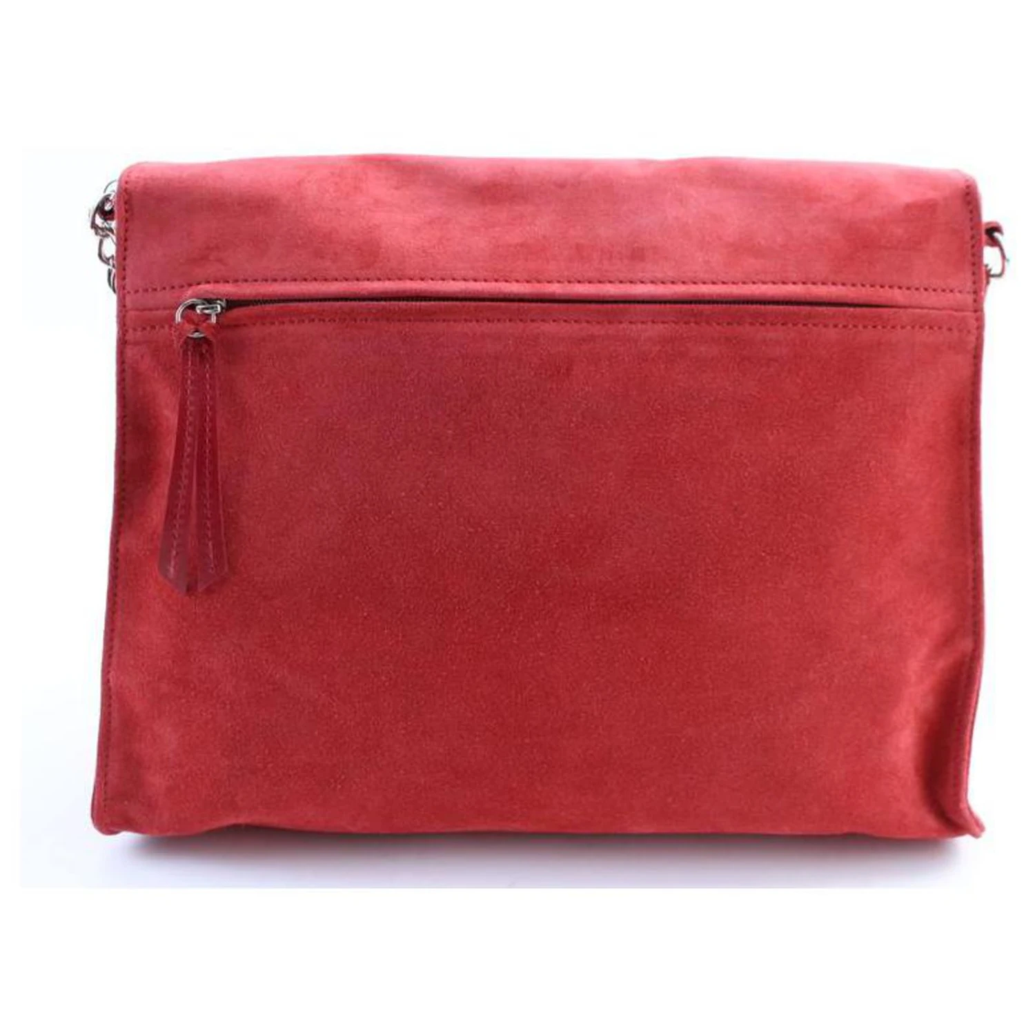 Longchamp Sac à Rabat En Chaîne En Daim Rouge Paris Rocks Folk 8 Longchamp Sac à Rabat En Chaîne En Daim Rouge Paris Rocks Folk – Image 6