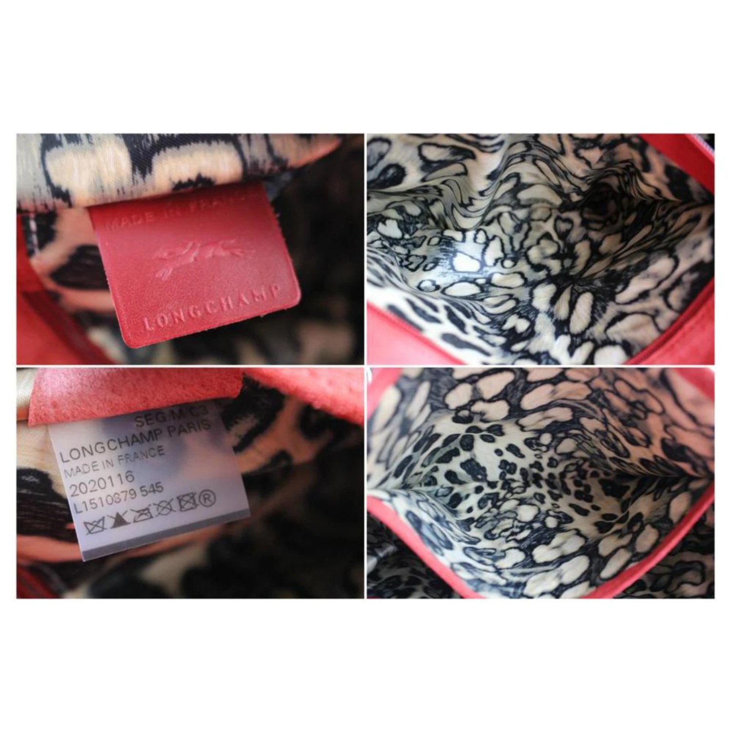 Longchamp Sac à Rabat En Chaîne En Daim Rouge Paris Rocks Folk 11 Longchamp Sac à Rabat En Chaîne En Daim Rouge Paris Rocks Folk – Image 9