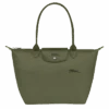 Sac Porté épaule Longchamp (M) Le Pliage Green -Style Mix Soldes 3597922092185