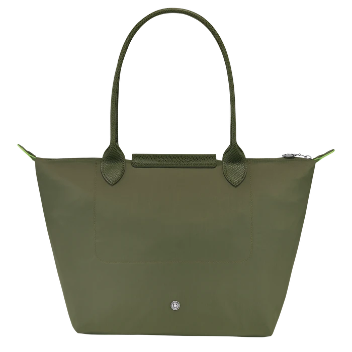 Sac Porté épaule Longchamp (M) Le Pliage Green 3 Sac Porté épaule Longchamp (M) Le Pliage Green – Image 2