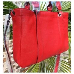 Sac 3D Longchamp En Cuir Rouge -Style Mix Soldes 391844 5