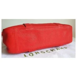 Sac 3D Longchamp En Cuir Rouge -Style Mix Soldes 391844 6