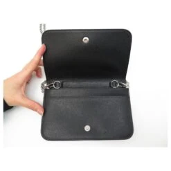 NEUF PORTEFEUILLE LONGCHAMP CHAINETTE LE PLIAGE NEO L4559HPH001 EN CUIR WOC Noir -Style Mix Soldes 392365 8