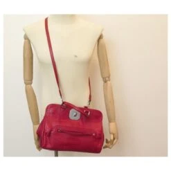 SAC A MAIN LONGCHAMP GATSBY 2826211318 CUIR FACON PYTHON FUSHIA BANDOULIERE Fuschia -Style Mix Soldes 426621 6