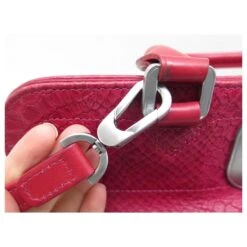 SAC A MAIN LONGCHAMP GATSBY 2826211318 CUIR FACON PYTHON FUSHIA BANDOULIERE Fuschia -Style Mix Soldes 426621 8