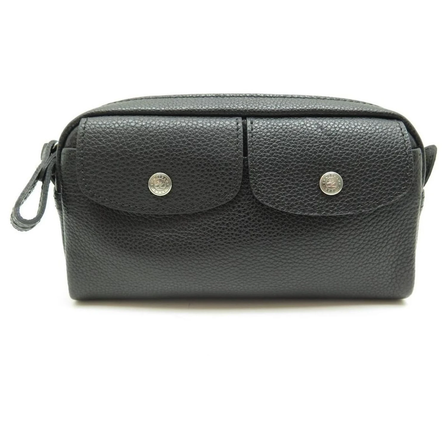 NEUF LOT TROUSSE + PORTE MONNAIE LONGCHAMP LE FOULONNE CUIR GRAINE NOIR 4 NEUF LOT TROUSSE + PORTE MONNAIE LONGCHAMP LE FOULONNE CUIR GRAINE NOIR – Image 2