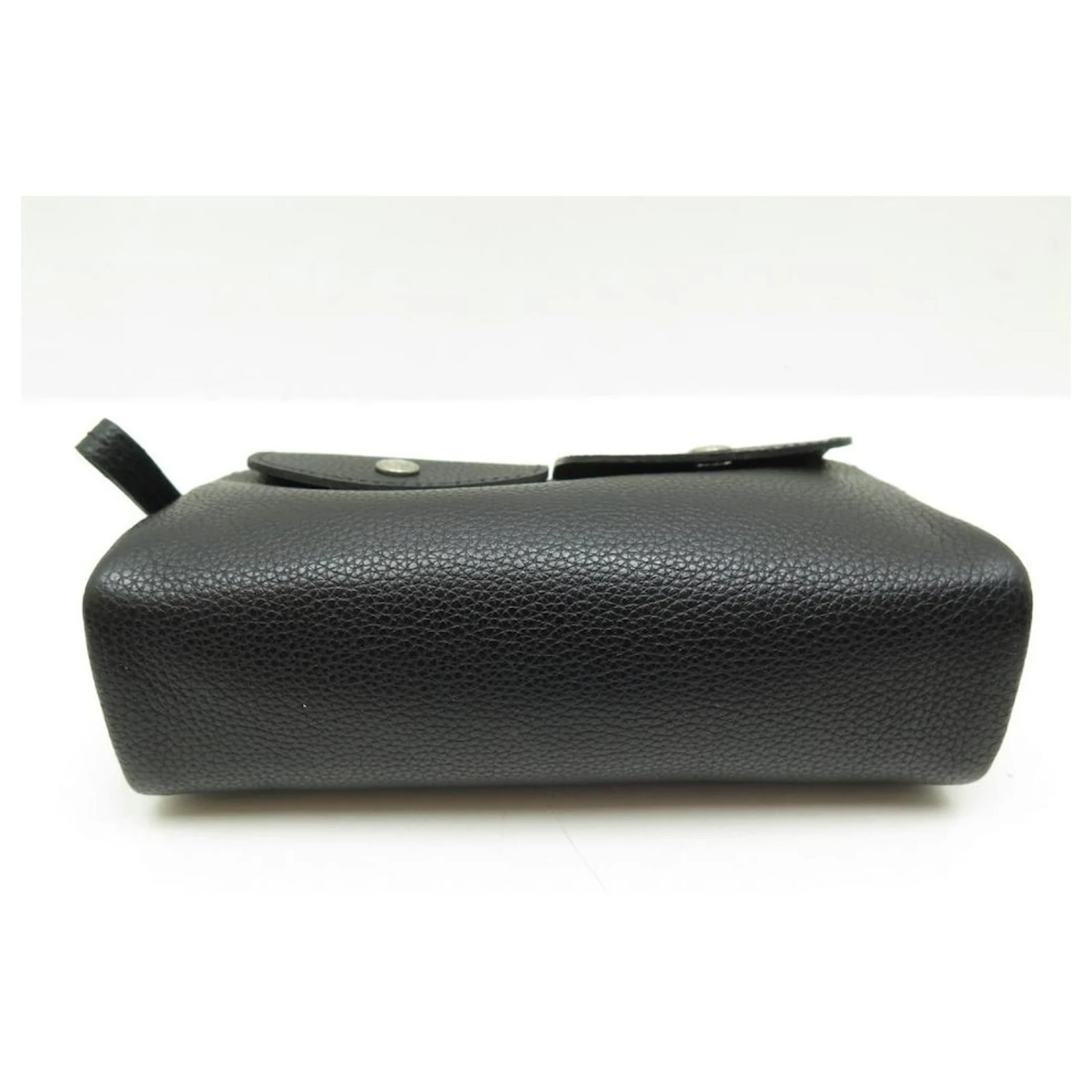 NEUF LOT TROUSSE + PORTE MONNAIE LONGCHAMP LE FOULONNE CUIR GRAINE NOIR 5 NEUF LOT TROUSSE + PORTE MONNAIE LONGCHAMP LE FOULONNE CUIR GRAINE NOIR – Image 3