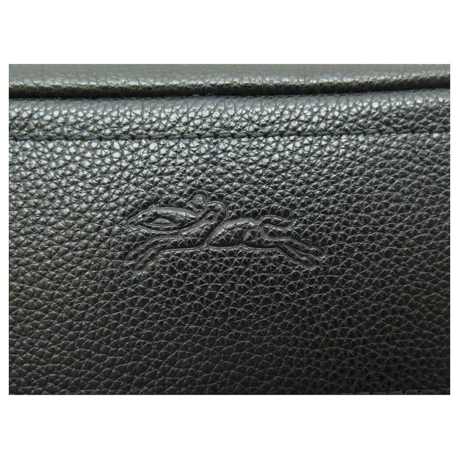 NEUF LOT TROUSSE + PORTE MONNAIE LONGCHAMP LE FOULONNE CUIR GRAINE NOIR 9 NEUF LOT TROUSSE + PORTE MONNAIE LONGCHAMP LE FOULONNE CUIR GRAINE NOIR – Image 7