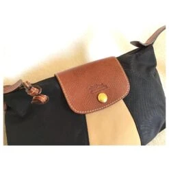 Longchamp Sacs à Main Noir Beige -Style Mix Soldes 517061 3