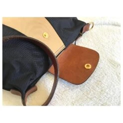 Longchamp Sacs à Main Noir Beige -Style Mix Soldes 517061 5