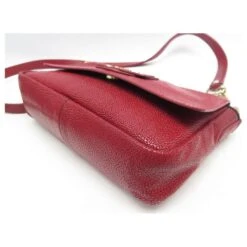 NEUF SAC A MAIN LONGCHAMP BANDOULIERE CUIR GRAINE GALUCHAT ROUGE HAND BAG -Style Mix Soldes 521212 3