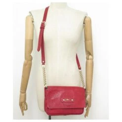 NEUF SAC A MAIN LONGCHAMP BANDOULIERE CUIR GRAINE GALUCHAT ROUGE HAND BAG -Style Mix Soldes 521212 5