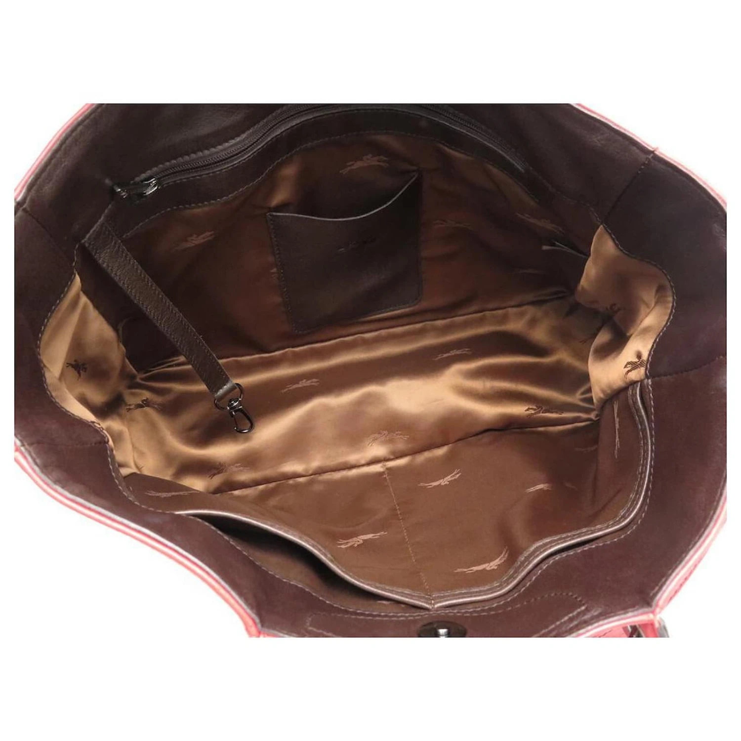 NEUF SAC A MAIN LONGCHAMP 3D 1285771713 EN CUIR PERFORE ROUGE HAND BAG 8 NEUF SAC A MAIN LONGCHAMP 3D 1285771713 EN CUIR PERFORE ROUGE HAND BAG – Image 6