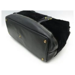 SAC A MAIN LONGCHAMP LEGENDE GM 1746182001 FOURRURE LAPIN ED. LIMITEE BAG Noir -Style Mix Soldes 521214 3