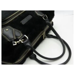 SAC A MAIN LONGCHAMP LEGENDE GM 1746182001 FOURRURE LAPIN ED. LIMITEE BAG Noir -Style Mix Soldes 521214 4