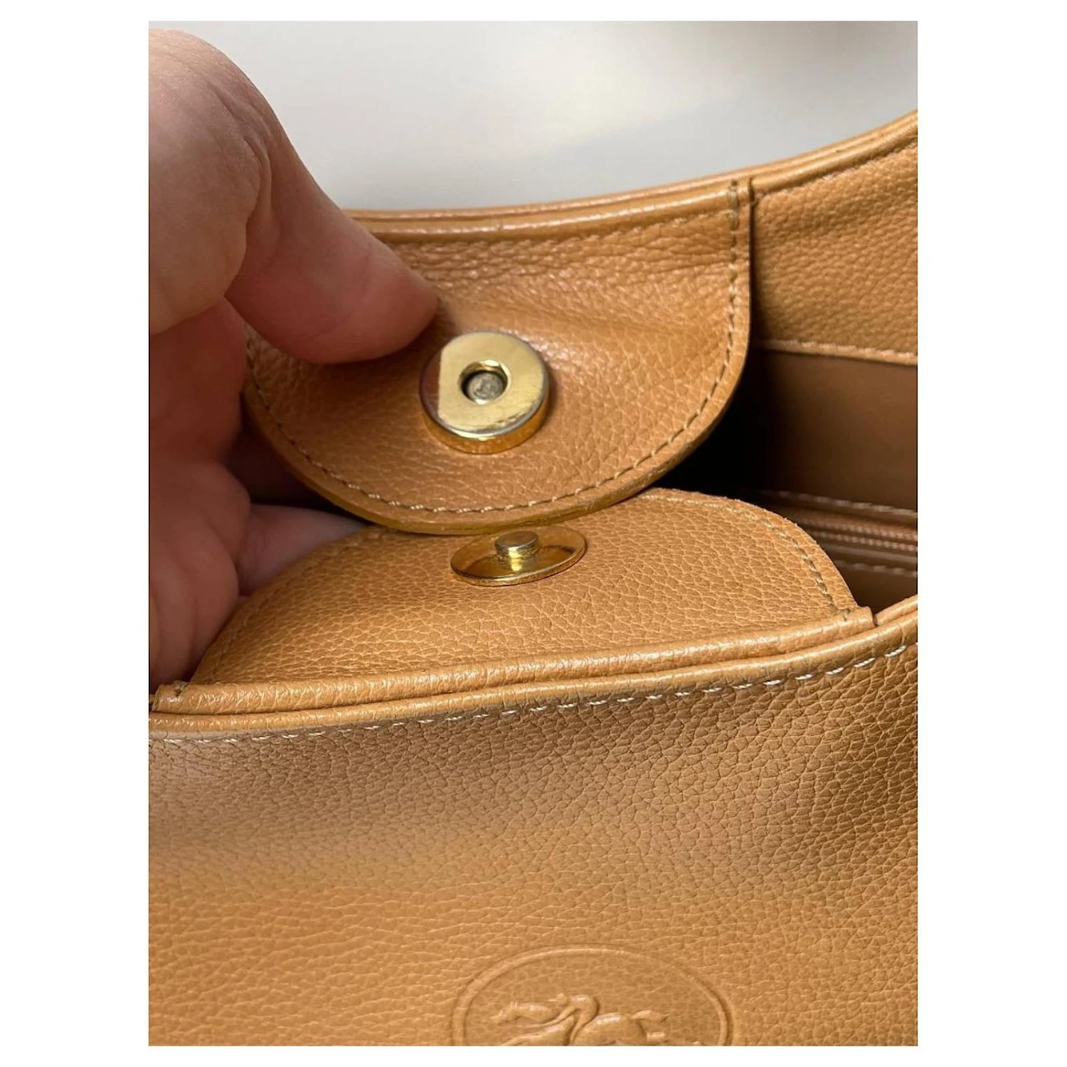 Sac Vintage Longchamp Marron 6 Sac Vintage Longchamp Marron – Image 4