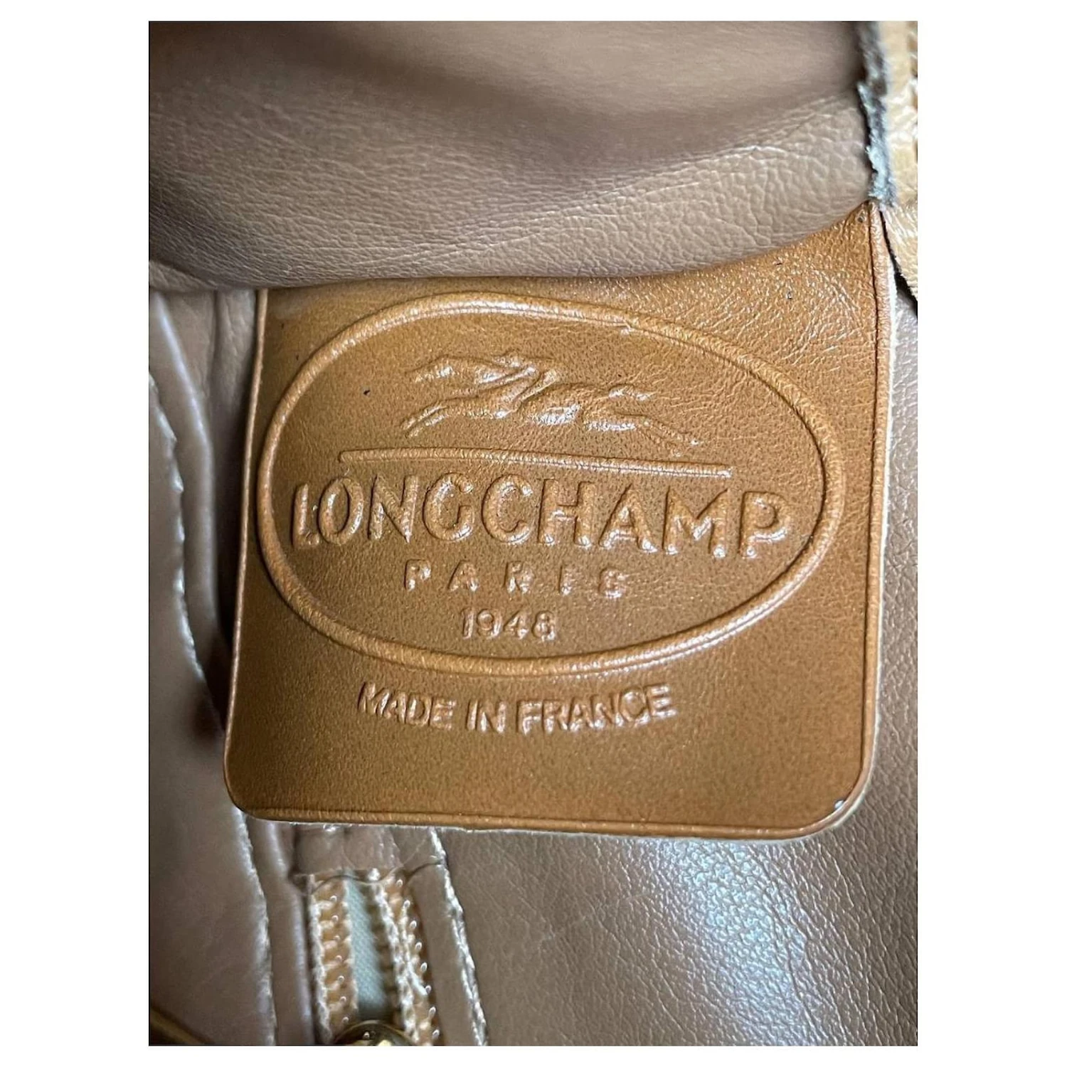 Sac Vintage Longchamp Marron 8 Sac Vintage Longchamp Marron – Image 6