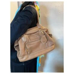 Sac Longchamp Marron Clair -Style Mix Soldes 631504 8