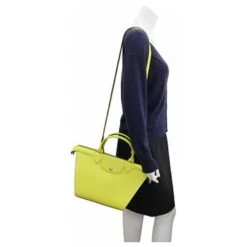 Longchamp Le Pliage Jaune 11 Longchamp Le Pliage Jaune -Style Mix Soldes 695516 3