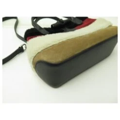 NEUF SAC A MAIN LONGCHAMP MOUTON PEAU RETOURNEE ET DAIM BANDOULIERE HAND BAG Multicolore -Style Mix Soldes 699604 3