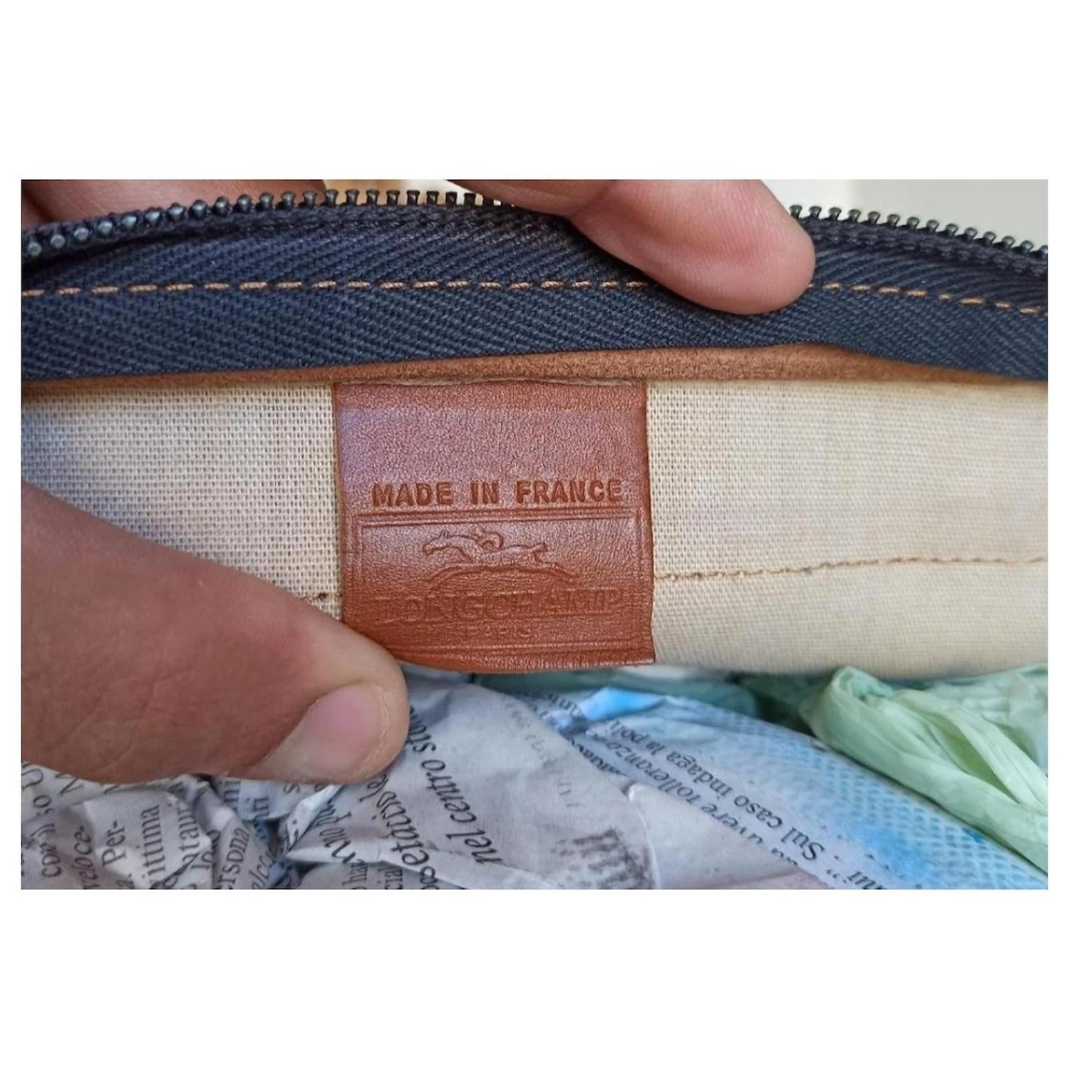 Sac Malle Longchamp Vintage Beige Marron Foncé 6 Sac Malle Longchamp Vintage Beige Marron Foncé – Image 4