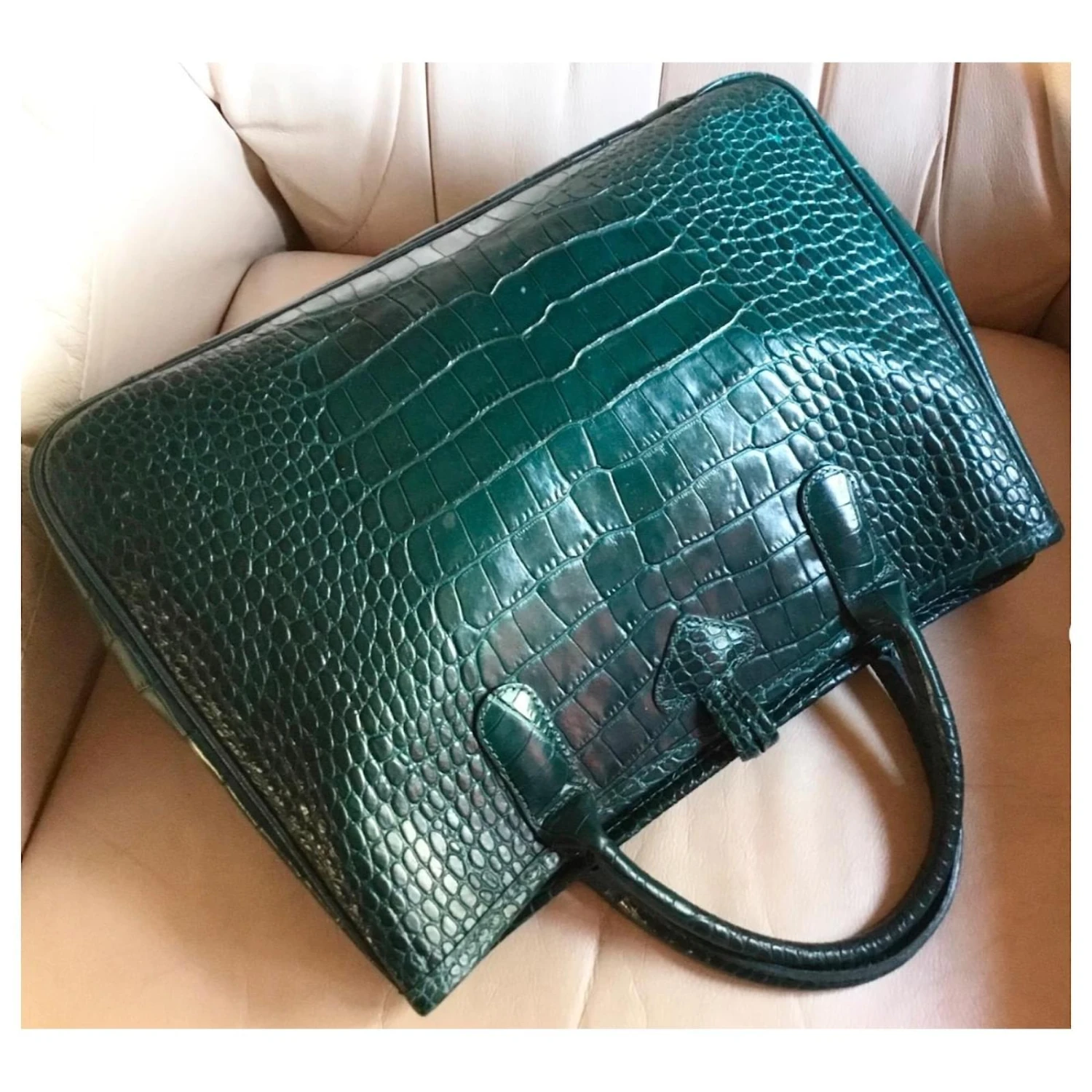 Longchamp ROSEAU Vert Vert Foncé 4 Longchamp ROSEAU Vert Vert Foncé – Image 2