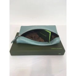 Longchamp Petite Pochette En Cuir Bleu -Style Mix Soldes 77211 5