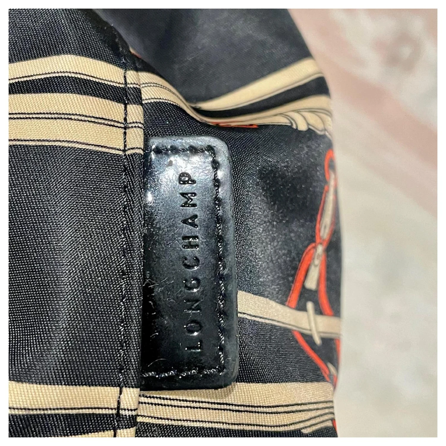 Roseau Authentique Originals Longchamp Rozo Sac Cabas Réversible Épaule Nylon X Ceinture En Cuir Motif Noir Dames 7 Roseau Authentique Originals Longchamp Rozo Sac Cabas Réversible Épaule Nylon X Ceinture En Cuir Motif Noir Dames – Image 5