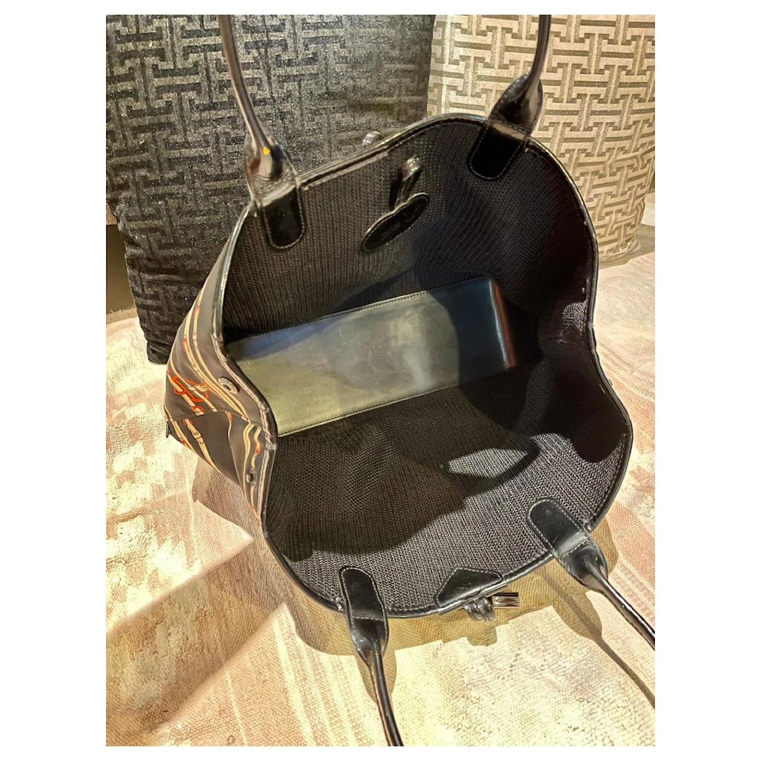 Roseau Authentique Originals Longchamp Rozo Sac Cabas Réversible Épaule Nylon X Ceinture En Cuir Motif Noir Dames 10 Roseau Authentique Originals Longchamp Rozo Sac Cabas Réversible Épaule Nylon X Ceinture En Cuir Motif Noir Dames – Image 8