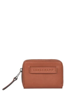 Leather Longchamp 3D Zip Wallet LONGCHAMP