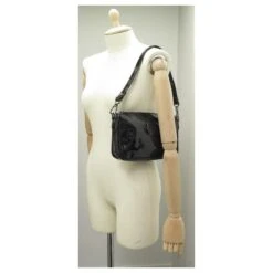 NEUF SAC A MAIN LONGCHAMP LM VINTAGE 2597260001 POCHETTE CUIR VERNI CLUTCH Noir -Style Mix Soldes 808212 5
