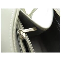 SAC A MAIN LONGCHAMP EN CUIR FACON PYTHON ARGENTE SILVER LEATHER HAND BAG Argenté -Style Mix Soldes 821095 7