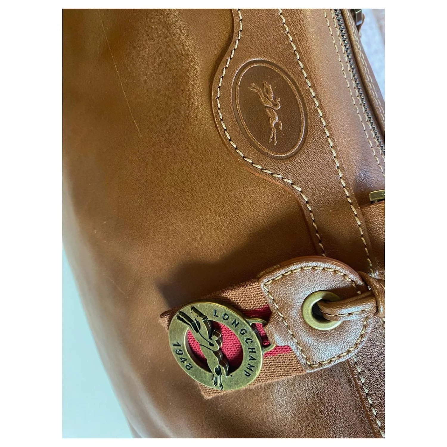 Longchamp Sac Bowling Cognac 4 Longchamp Sac Bowling Cognac – Image 2