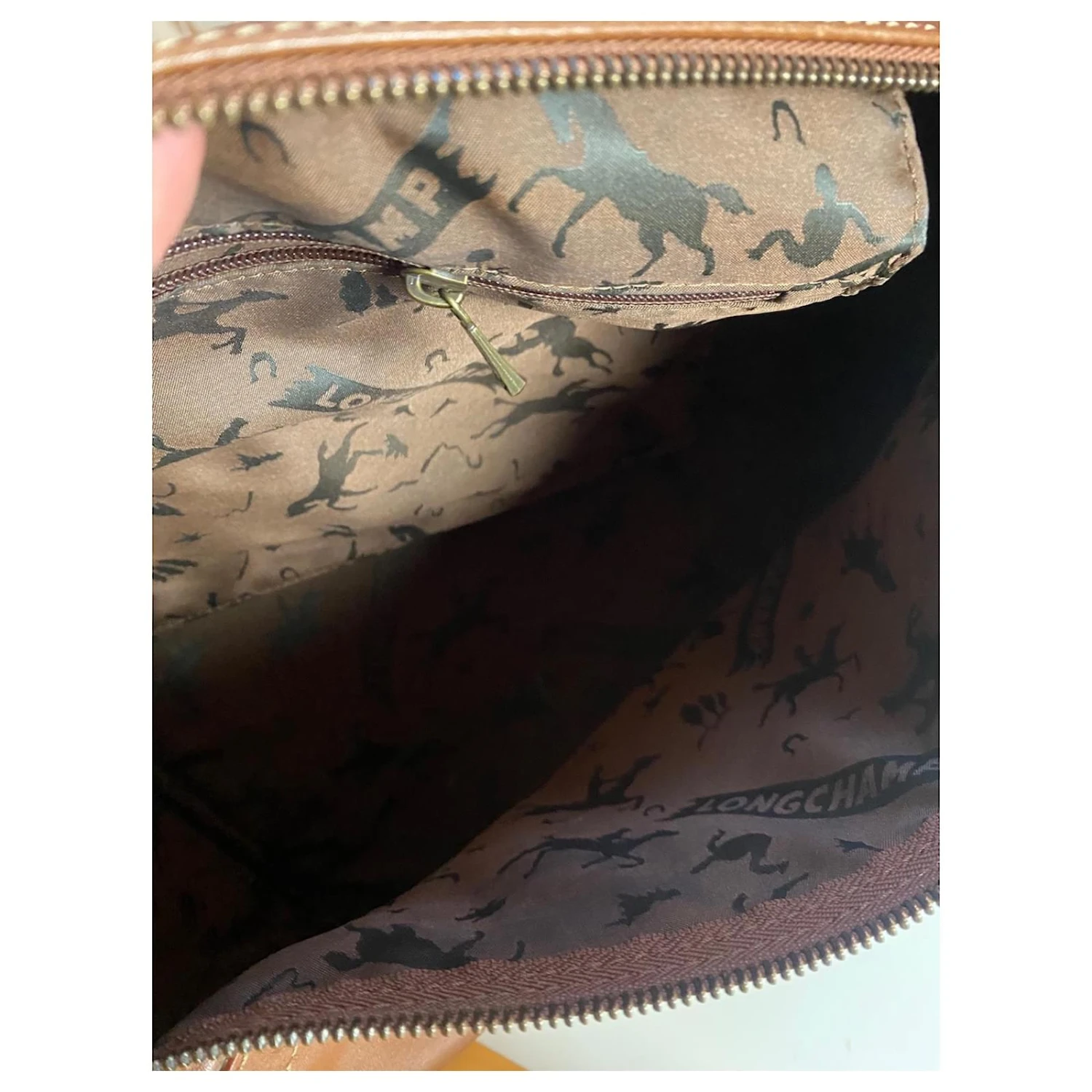 Longchamp Sac Bowling Cognac 7 Longchamp Sac Bowling Cognac – Image 5