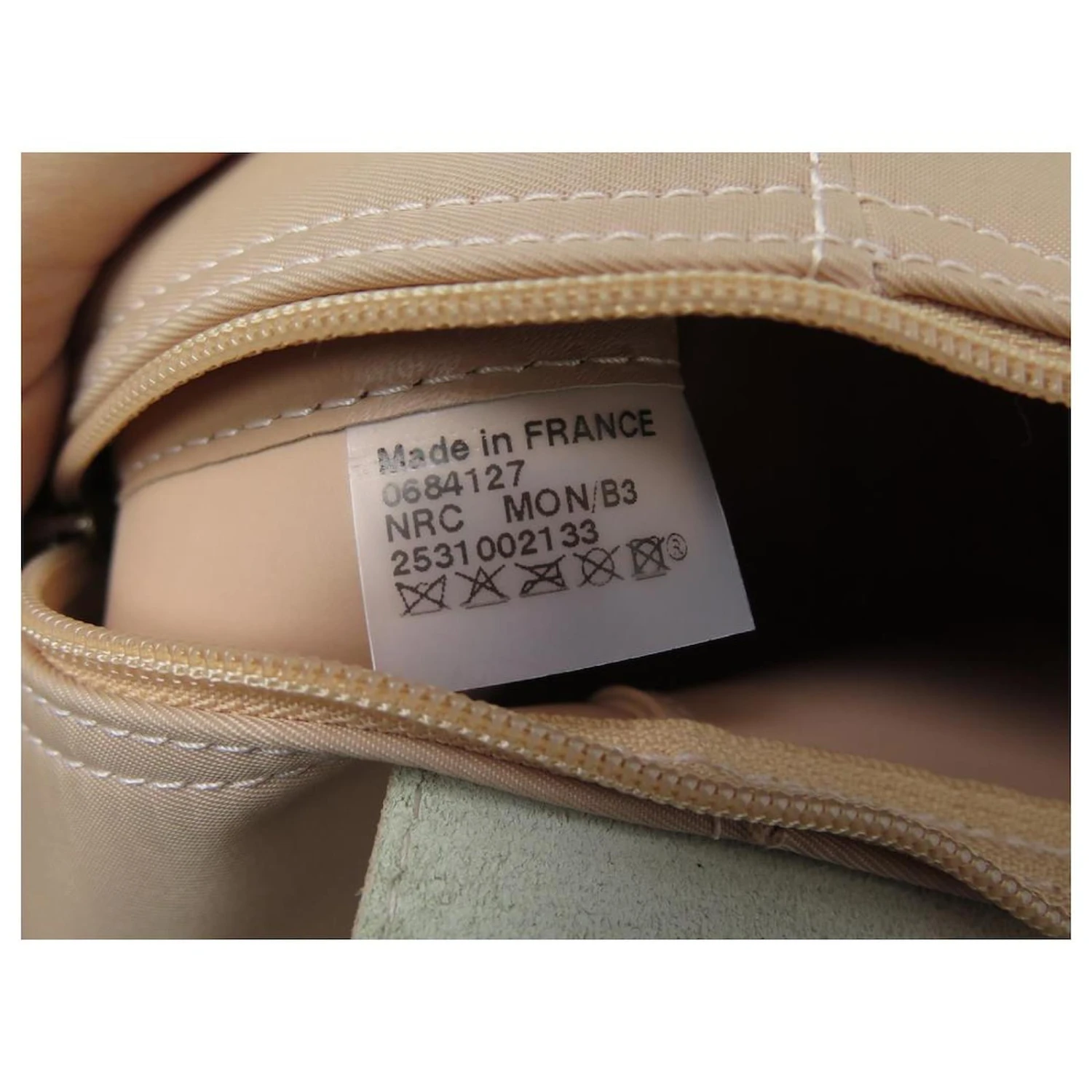 NEUF SAC A MAIN LONGCHAMP CABAS 2531002133 BEIGE TOILE CUIR HAND BAG PURSE 8 NEUF SAC A MAIN LONGCHAMP CABAS 2531002133 BEIGE TOILE CUIR HAND BAG PURSE – Image 6