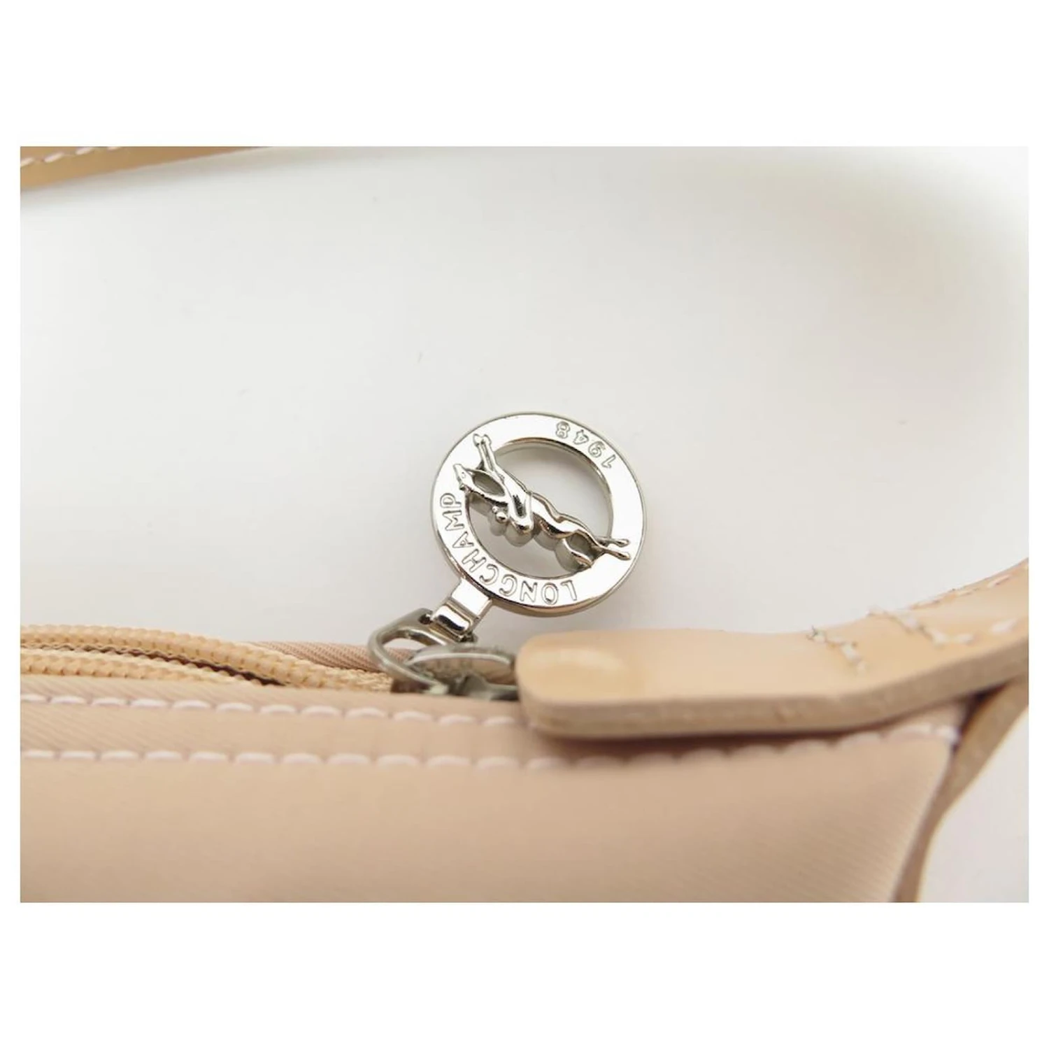 NEUF SAC A MAIN LONGCHAMP CABAS 2531002133 BEIGE TOILE CUIR HAND BAG PURSE 9 NEUF SAC A MAIN LONGCHAMP CABAS 2531002133 BEIGE TOILE CUIR HAND BAG PURSE – Image 7