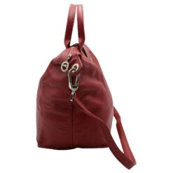 Longchamp Sac Cabas En Cuir Rouge Le Pliage -Style Mix Soldes 846537 4