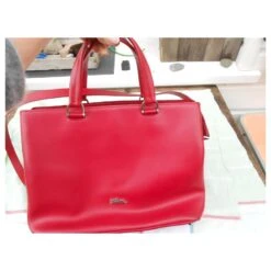 Sac En 100%cuir Rouge De Marque Longchamp -Style Mix Soldes 854566 9