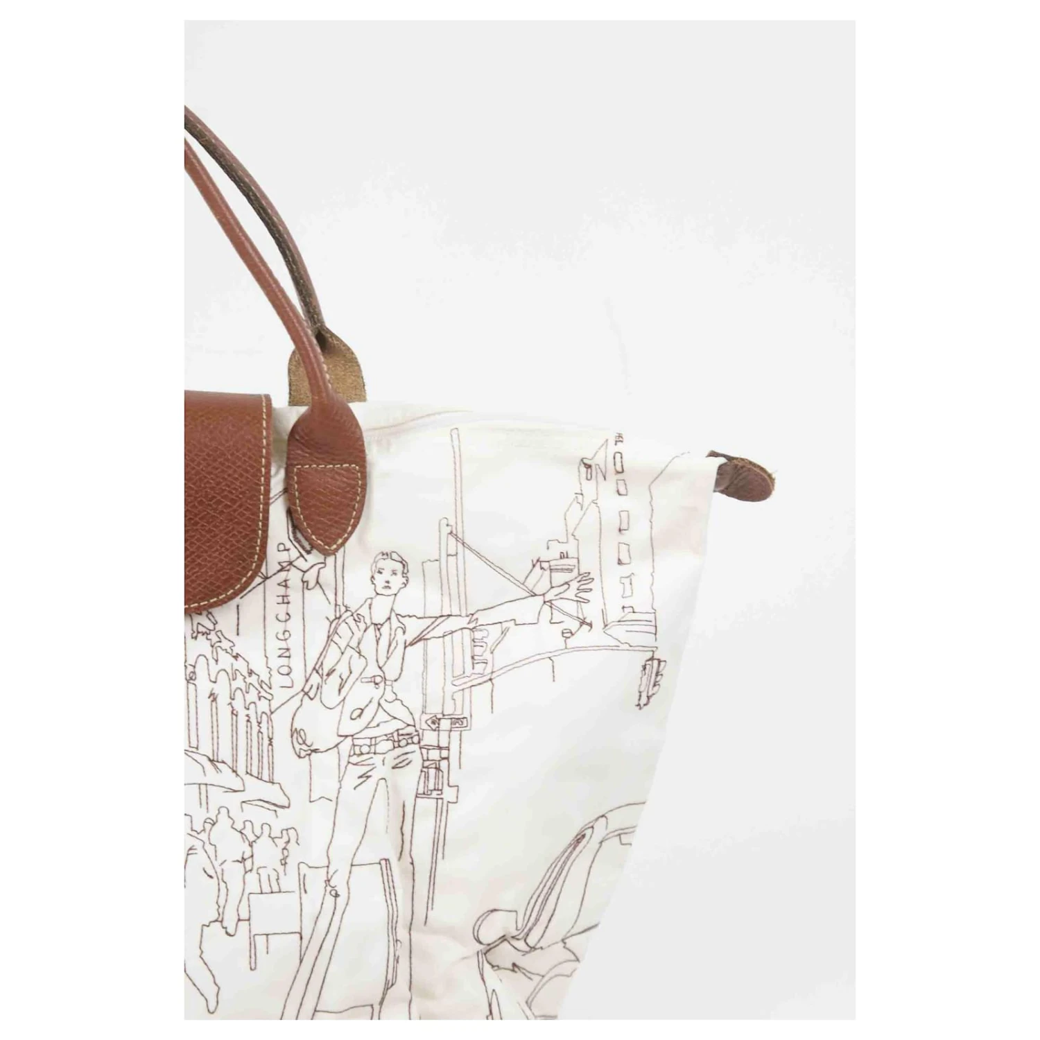 Sac à Main Longchamp Blanc 4 Sac à Main Longchamp Blanc – Image 2