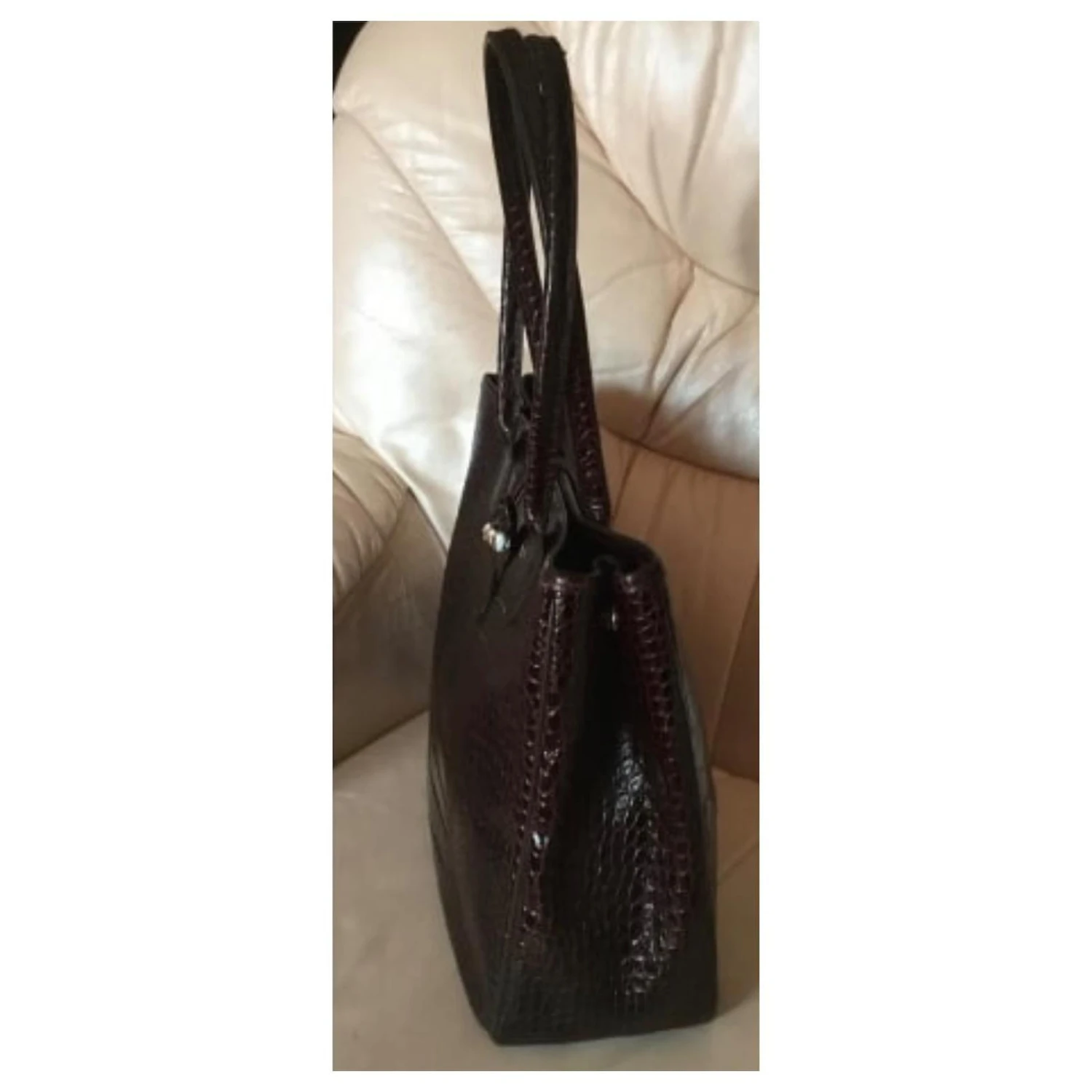 Longchamp ROSEAU Marron Foncé 7 Longchamp ROSEAU Marron Foncé – Image 5