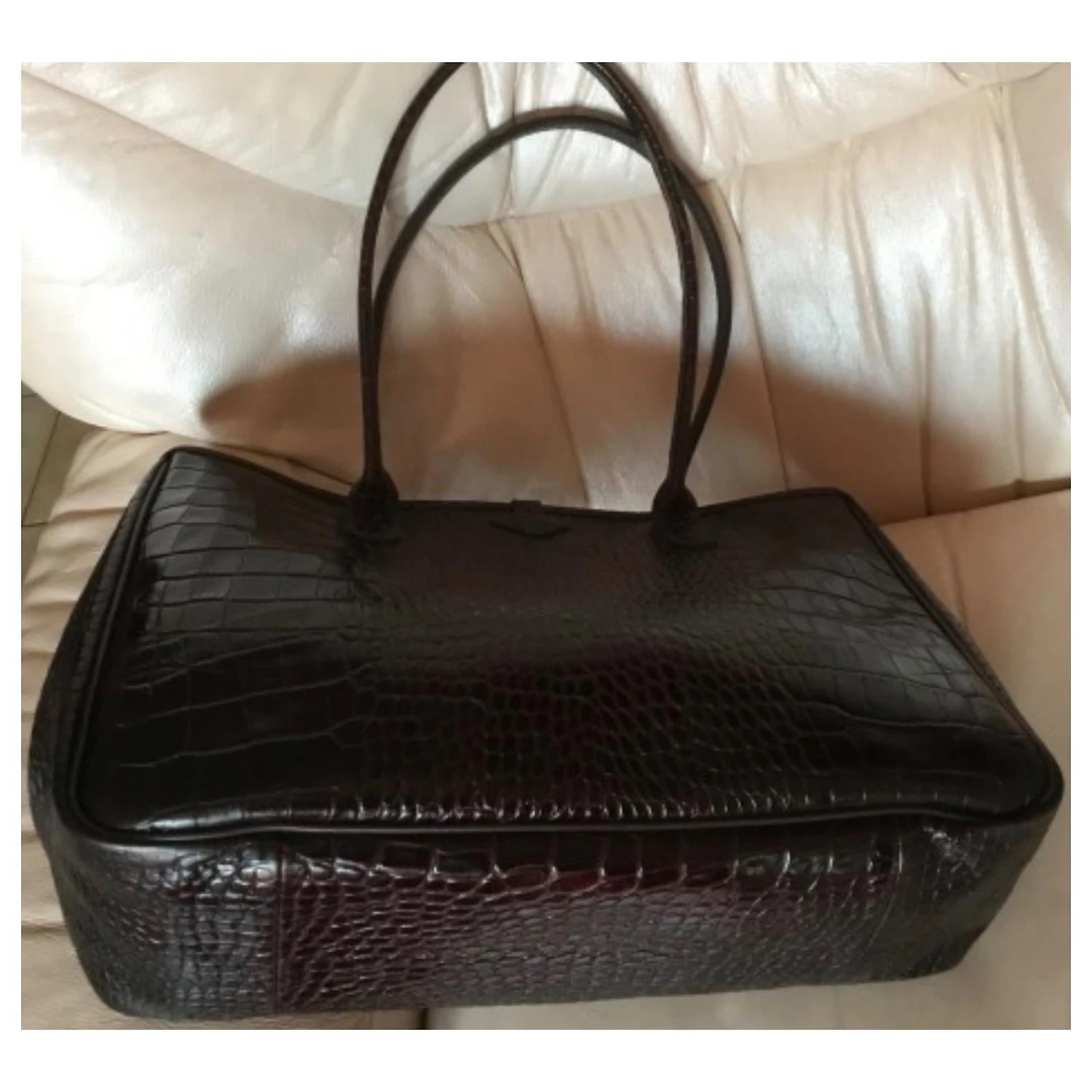 Longchamp ROSEAU Marron Foncé 8 Longchamp ROSEAU Marron Foncé – Image 6