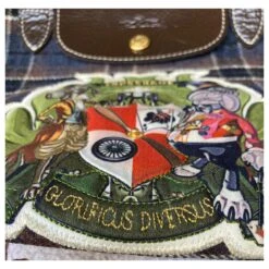 Superbe Sac Pliage Collector Longchamp Glorificus Diversus Bleu Beige Marron Clair -Style Mix Soldes 864473 3