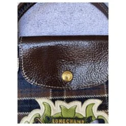 Superbe Sac Pliage Collector Longchamp Glorificus Diversus Bleu Beige Marron Clair -Style Mix Soldes 864473 8