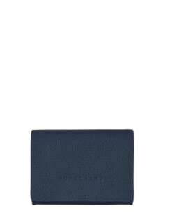 Leather Le Foulonn� Compact Wallet LONGCHAMP