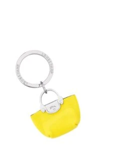Leather Le Pliage Cuir Keychain LONGCHAMP