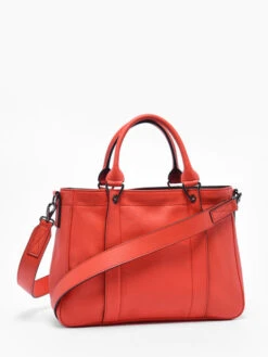 Zipped Leather Satchel Longchamp 3D LONGCHAMP -Style Mix Soldes 972589